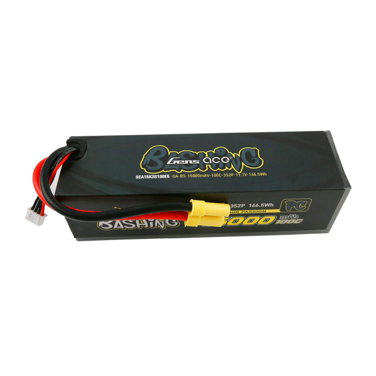 Gens Ace Bashing Pro 11.1V 100C 3S2P 15000mah Lipo Battery Pack With EC5 Plug For Arrma