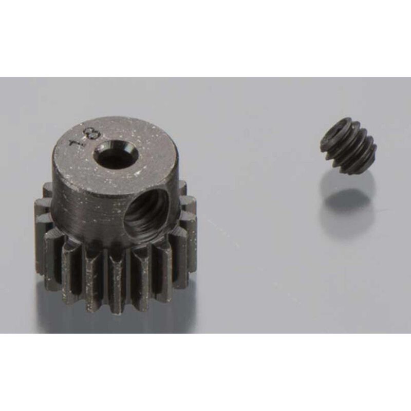 Robinson Racing Hard Blackened Steel Mini Pinion 2mm, .5 Mod 18T